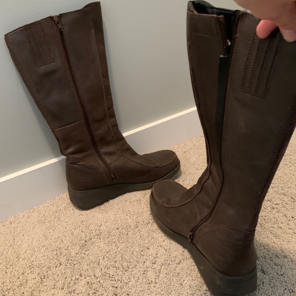 Hush puppies soft leather tall boot